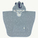 Trixie - Tierdesign Badeponcho aus Bio-Baumwolle - Mrs. Elephant in Blau - 5400858118851 - littlehipstar.com