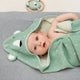 Trixie - Tierdesign Badetuch mit Kapuze aus Bio-Baumwolle - Mr. Polar Bear in Grün - Mr. Polar Bear in Grün - 5400858118608 - littlehipstar.com