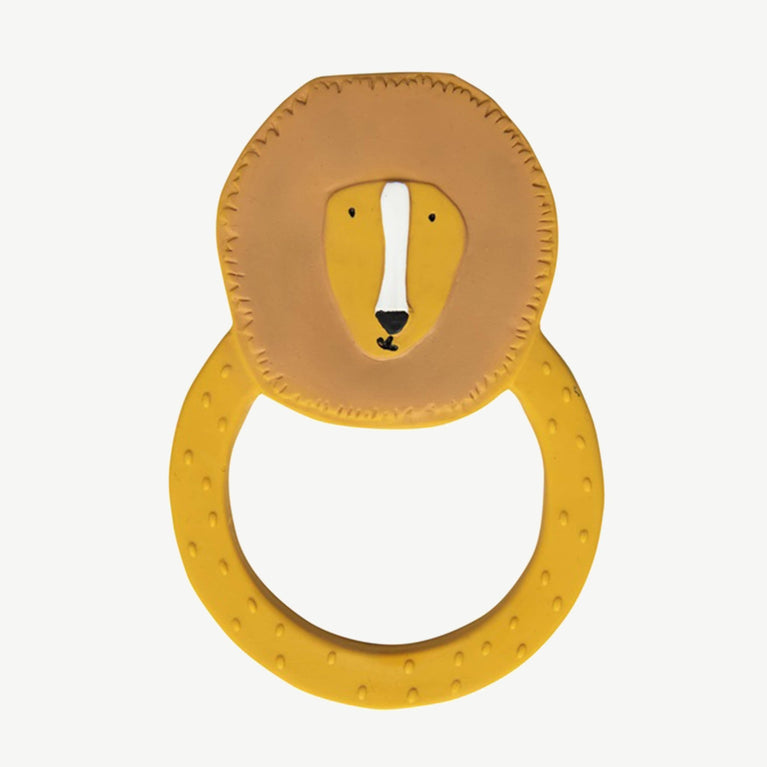 Trixie - Tierdesign Beißring aus Naturkautschuk - Mr. Lion in Gelb - 5400858376589 - littlehipstar.com