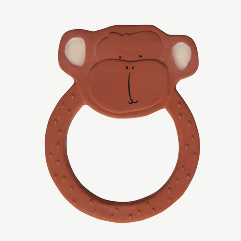 Trixie - Tierdesign Beißring aus Naturkautschuk - Mr. Monkey in Braun - 5400858376626 - littlehipstar.com