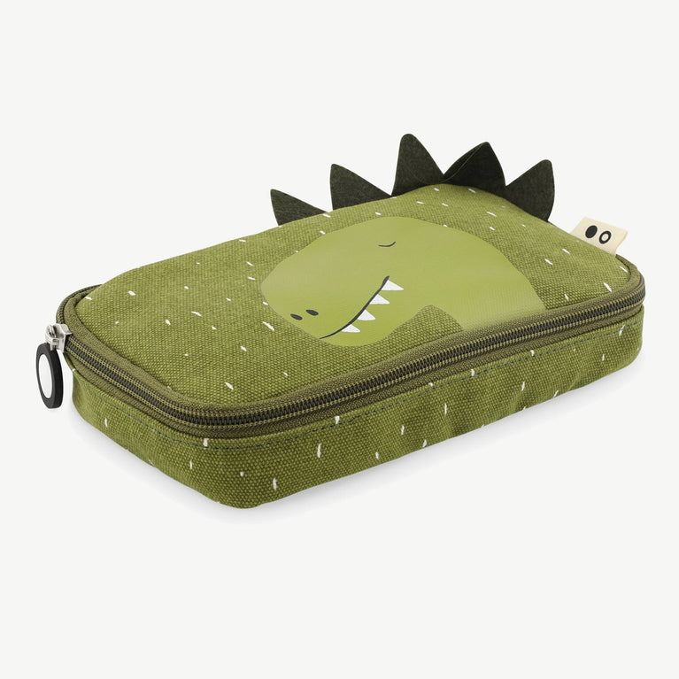 Trixie - Tierdesign Federmäppchen aus Baumwolle - Mr. Dino in Grün - 5400858762016 - littlehipstar.com