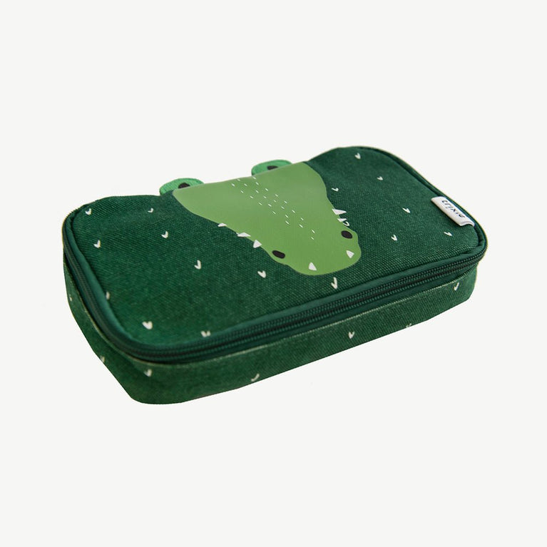 Trixie - Tierdesign Federmäppchen aus Baumwolle - Mr. Crocodile in Grün - 5400858762153 - littlehipstar.com