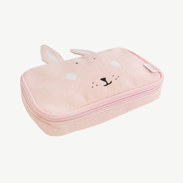 Trixie - Tierdesign Federmäppchen aus Baumwolle - Mrs. Rabbit in Rosa - 5400858762177 - littlehipstar.com