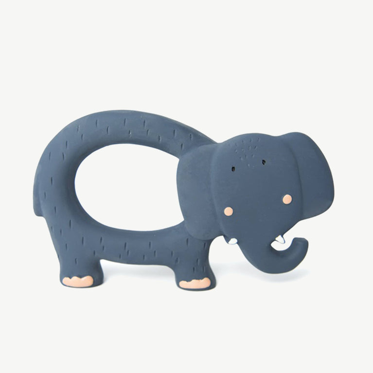 Trixie - Tierdesign Greifling aus Naturkautschuk - Mrs. Elephant in Blau - 5400858376534 - littlehipstar.com