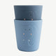 Trixie - Tierdesign Kindergeschirr Becher aus Silikon - 2er-Set - Mrs. Elephant in Blau - 5400858966360 - littlehipstar.com