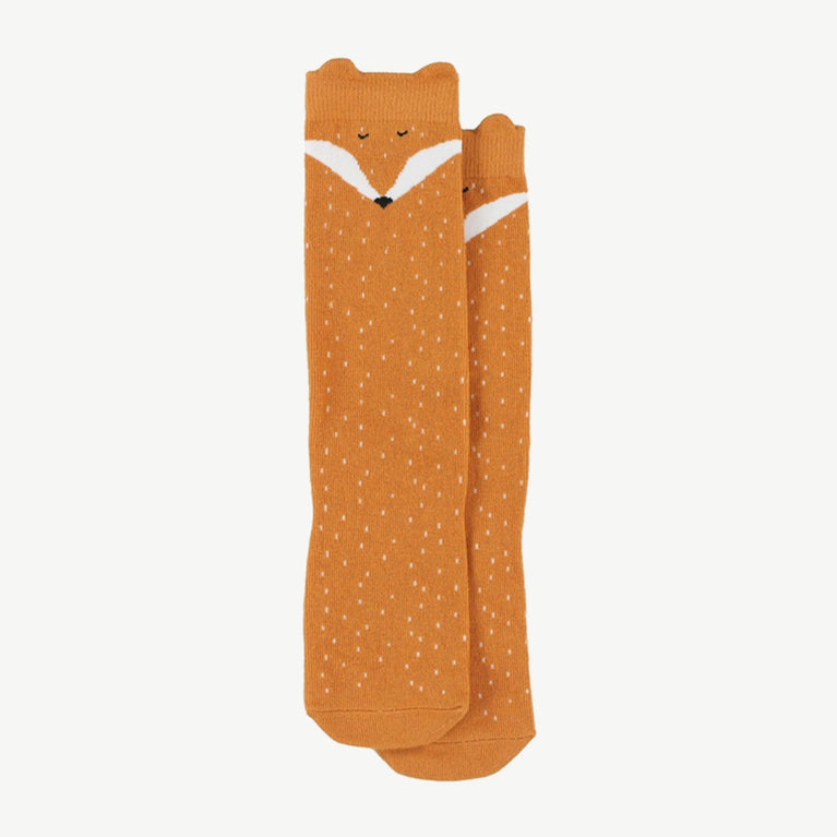 Trixie - Tierdesign Kniestrümpfe aus Bio-Baumwollmix - 1 Paar - Mr. Fox in Orange - 5400858429766 - littlehipstar.com