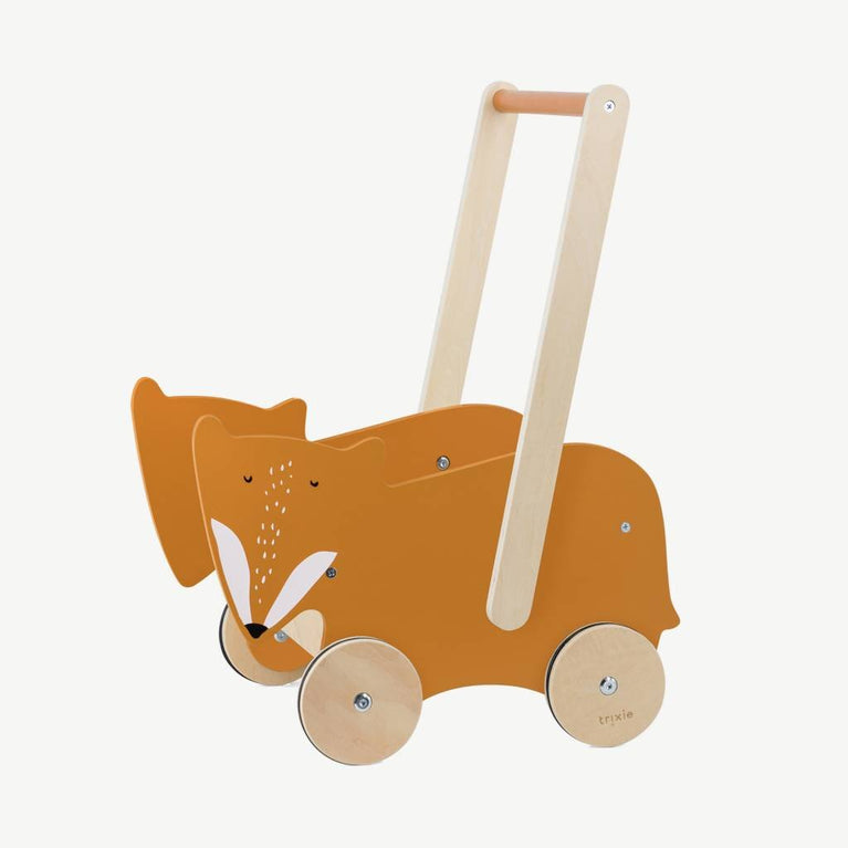 Trixie - Tierdesign Lauflernwagen aus Holz - Mrs. Rabbit in Rosa - 5400858368225 - littlehipstar.com