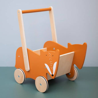Trixie - Tierdesign Lauflernwagen aus Holz - Mrs. Rabbit in Rosa - 5400858368225 - littlehipstar.com