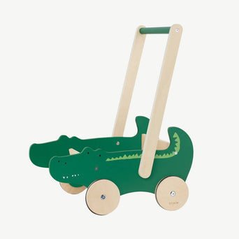Trixie - Tierdesign Lauflernwagen aus Holz - Mrs. Rabbit in Rosa - 5400858368225 - littlehipstar.com