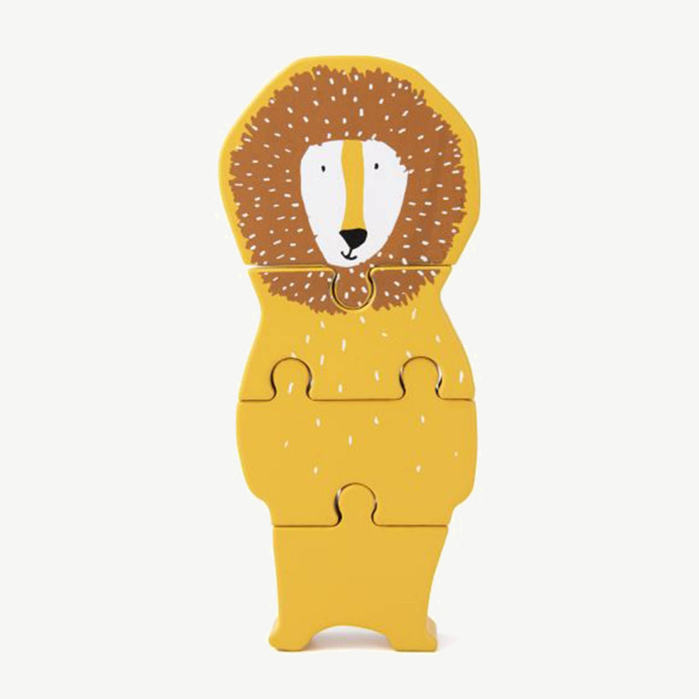 Trixie - Tierdesign Puzzle aus Holz - Mr. Lion in Gelb - 5400858361639 - littlehipstar.com