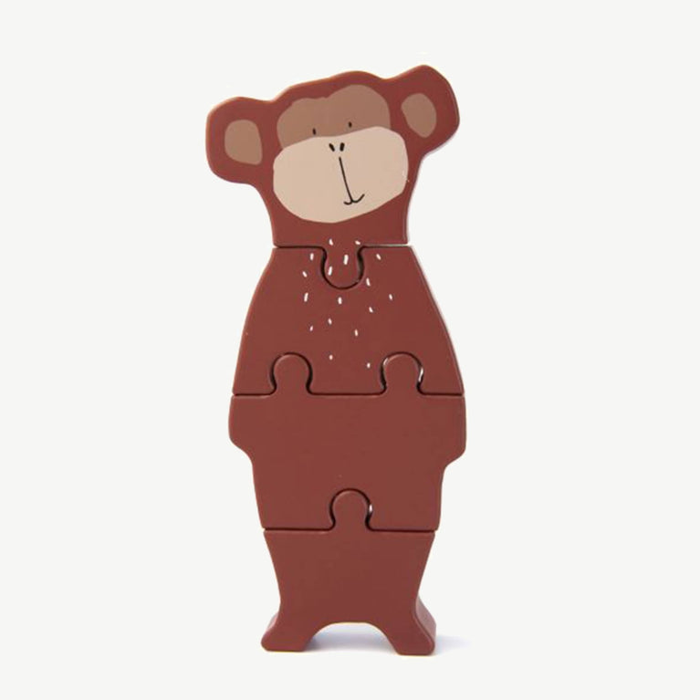 Trixie - Tierdesign Puzzle aus Holz - Mr. Monkey in Braun - 5400858361653 - littlehipstar.com