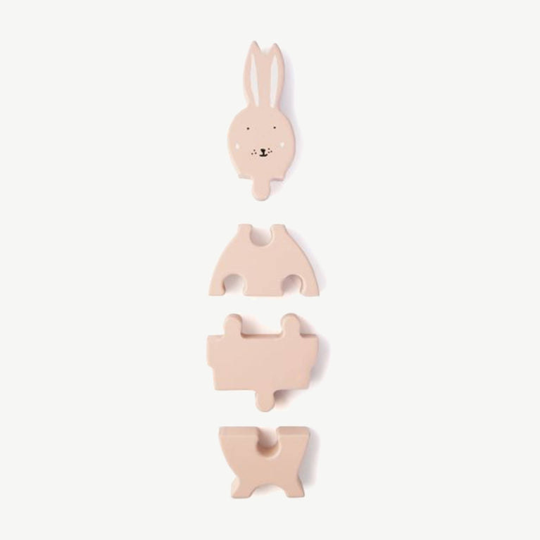 Trixie - Tierdesign Puzzle aus Holz - Mrs. Rabbit in Rosa - 5400858361677 - littlehipstar.com