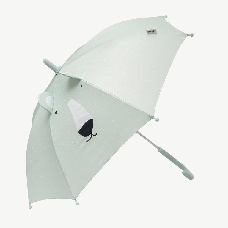 Trixie - Tierdesign Regenschirm aus recyceltem Material - Mr. Polar Bear in Grün - 5400858382023 - littlehipstar.com
