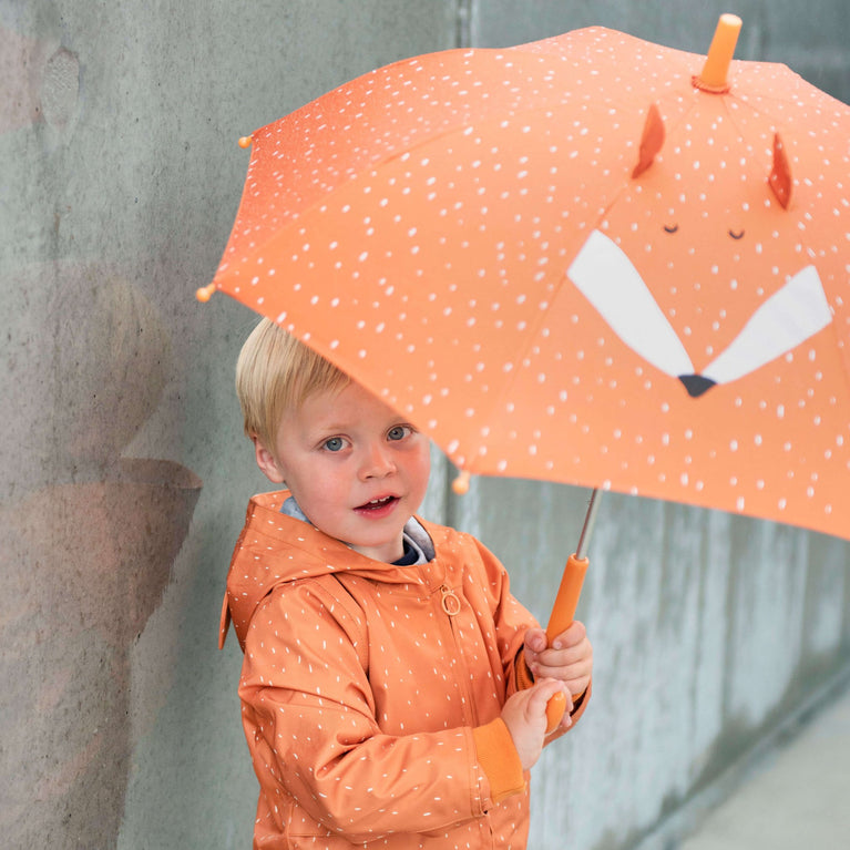 Trixie - Tierdesign Regenschirm aus recyceltem Material - Mr. Fox in Orange - 5400858382108 - littlehipstar.com