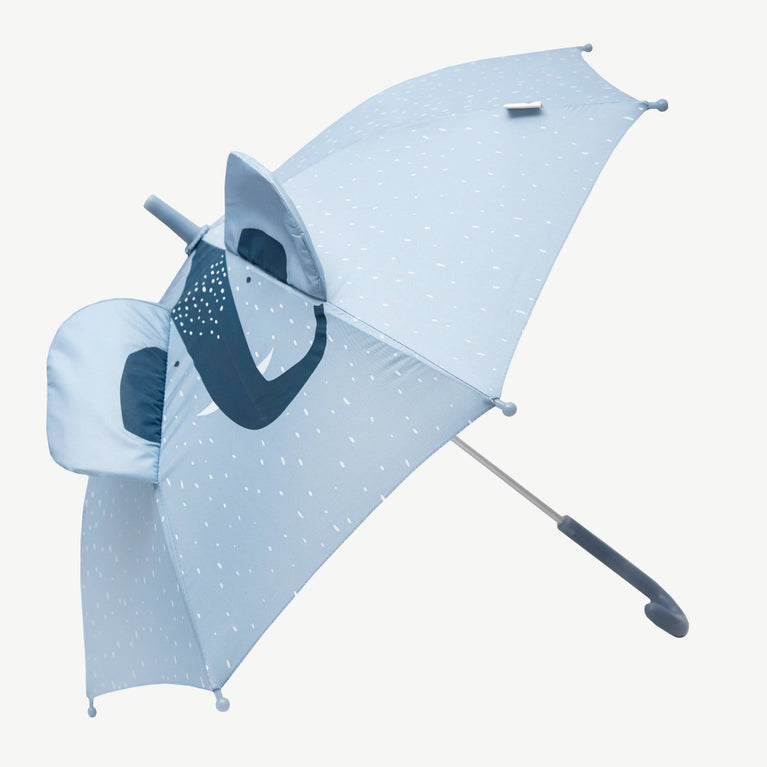 Trixie - Tierdesign Regenschirm aus recyceltem Material - Mrs. Elephant in Blau - 5400858382146 - littlehipstar.com