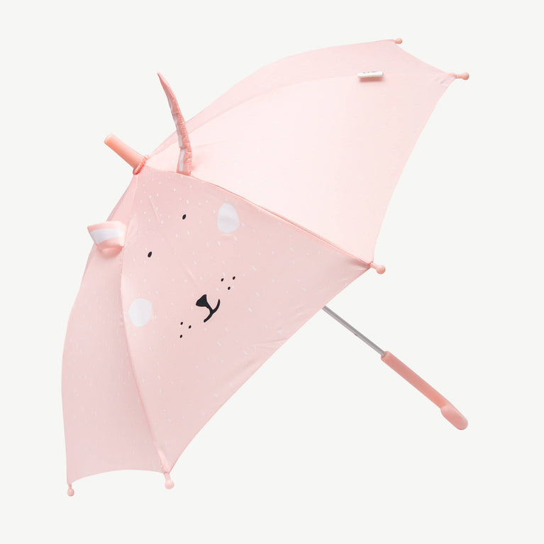 Trixie - Tierdesign Regenschirm aus recyceltem Material - Mrs. Rabbit in Rosa - 5400858382177 - littlehipstar.com