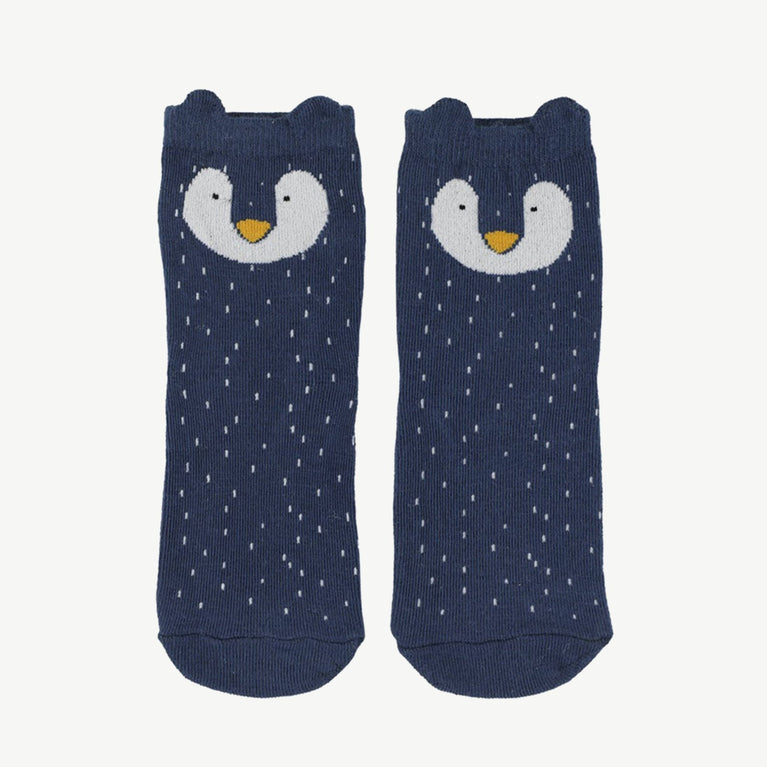 Trixie - Tierdesign Socken aus Bio-Baumwollmix - 2 Paar - Mr. Penguin in Dunkelblau - 5400858429322 - littlehipstar.com