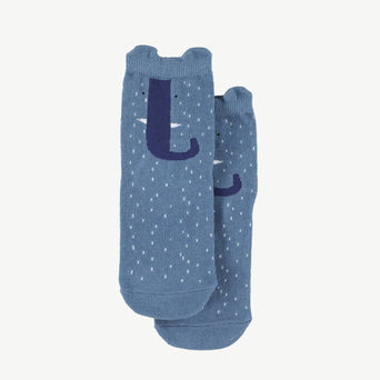 Trixie - Tierdesign Socken aus Bio-Baumwollmix - 2 Paar - Mrs. Elephant in Blau - 5400858429445 - littlehipstar.com