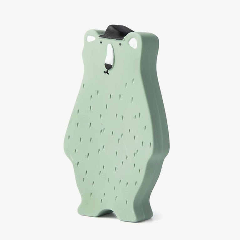 Trixie - Tierdesign Spielfigur aus Naturkautschuk - Mr. Polar Bear in Grün - 5400858372024 - littlehipstar.com
