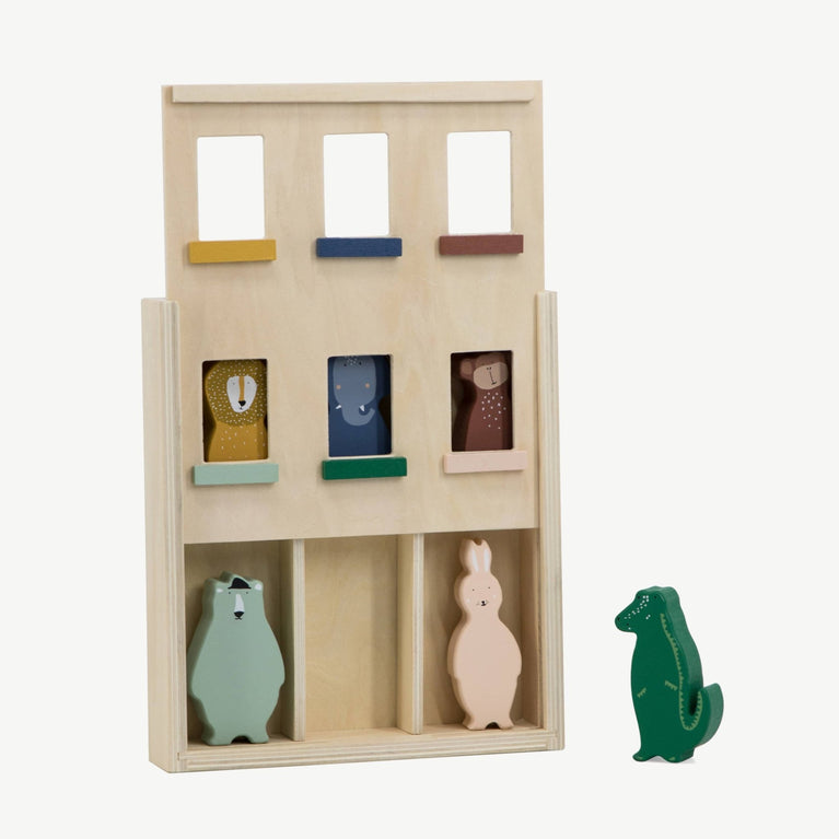 Trixie - Tierdesign Spielhaus mit Figuren aus Holz - 5400858368164 - littlehipstar.com