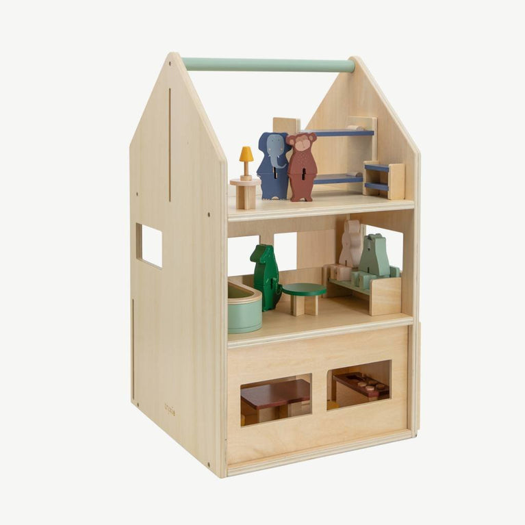 Trixie - Tierdesign Spielhaus mit Zubehör aus Holz - 5400858368195 - littlehipstar.com