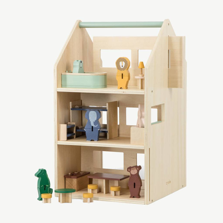 Trixie - Tierdesign Spielhaus mit Zubehör aus Holz - 5400858368195 - littlehipstar.com