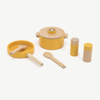 Trixie - Tierdesign Spielzeug Küchenutensilien aus Holz - 6 Teile - Mr. Fox in Orange - 5400858368140 - littlehipstar.com
