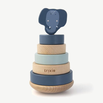 Trixie - Tierdesign Stapelspiel aus Holz - Mr. Monkey in Braun - 5400858361554 - littlehipstar.com
