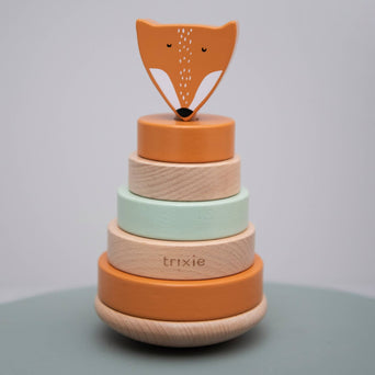 Trixie - Tierdesign Stapelspiel aus Holz - Mr. Monkey in Braun - 5400858361554 - littlehipstar.com