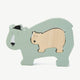 Trixie - Tierdesign Steckpuzzle aus Holz - Mr. Polar Bear in Grün - 5400858361691 - littlehipstar.com