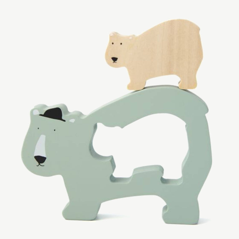 Trixie - Tierdesign Steckpuzzle aus Holz - Mr. Lion in Gelb - 5400858361707 - littlehipstar.com