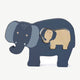 Trixie - Tierdesign Steckpuzzle aus Holz - Mrs. Elephant in Blau - 5400858361714 - littlehipstar.com