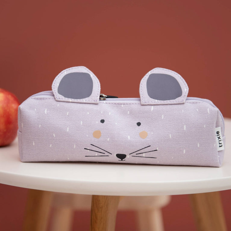 Trixie - Tierdesign Stiftemäppchen aus Baumwolle - Mr. Polar Bear in Grün - 5400858772022 - littlehipstar.com