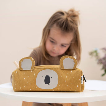 Trixie - Tierdesign Stiftemäppchen aus Baumwolle - Mr. Lion in Gelb - 5400858772138 - littlehipstar.com