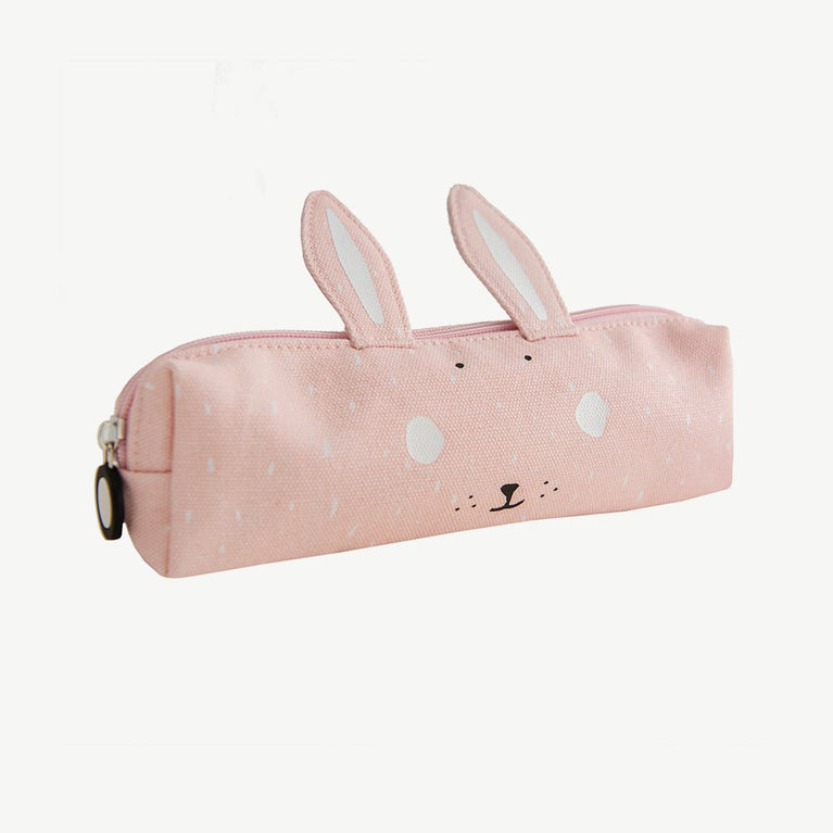 Trixie - Tierdesign Stiftemäppchen aus Baumwolle - Mrs. Rabbit in Rosa - 5400858772176 - littlehipstar.com