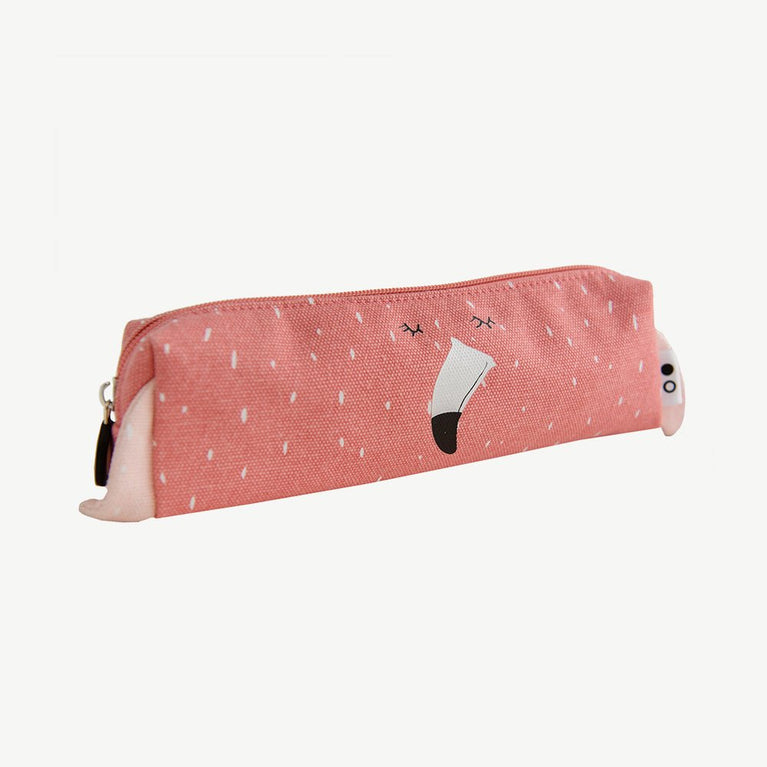 Trixie - Tierdesign Stiftemäppchen aus Baumwolle - Mrs. Flamingo in Pink - 5400858772183 - littlehipstar.com