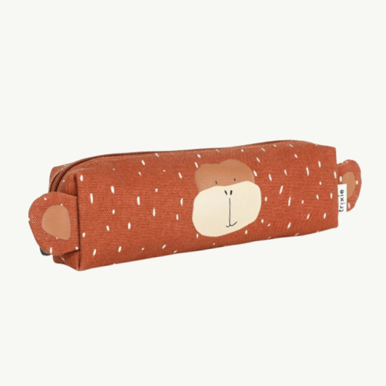Trixie - Tierdesign Stiftemäppchen aus Baumwolle - Mr. Monkey in Braun - 5400858772190 - littlehipstar.com