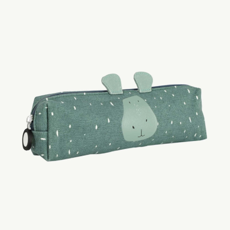 Trixie - Tierdesign Stiftemäppchen aus Baumwolle - Mr. Hippo in Grün - 5400858772206 - littlehipstar.com