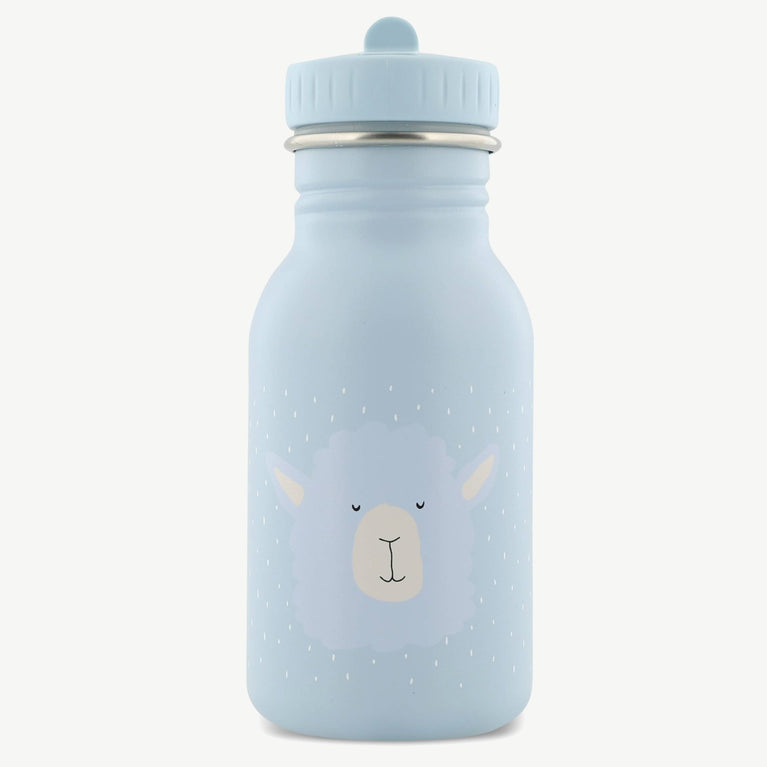 Trixie - Tierdesign Trinkflasche aus Edelstahl - 350 ml - Mr. Alpaca in Blau - 5400858402059 - littlehipstar.com