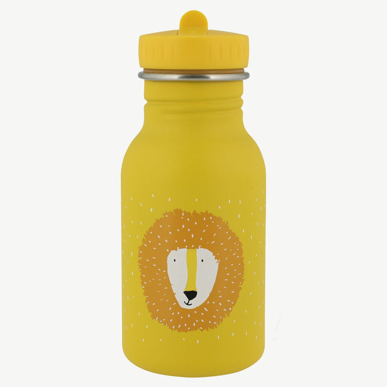 Trixie - Tierdesign Trinkflasche aus Edelstahl - 350 ml - Mr. Lion in Gelb - 5400858402134 - littlehipstar.com