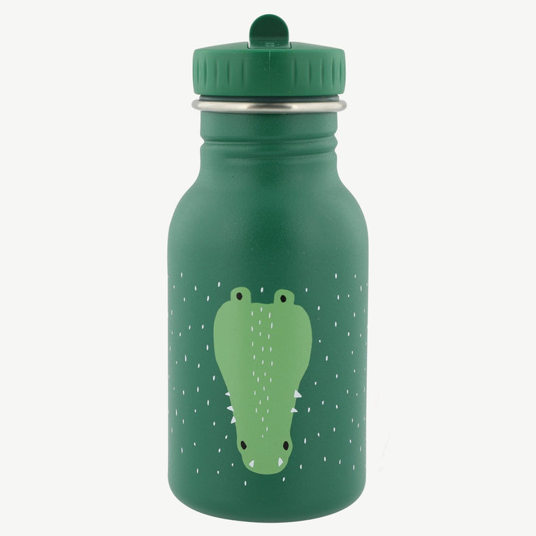 Trixie - Tierdesign Trinkflasche aus Edelstahl - 350 ml - Mr. Crocodile in Grün - 5400858402158 - littlehipstar.com
