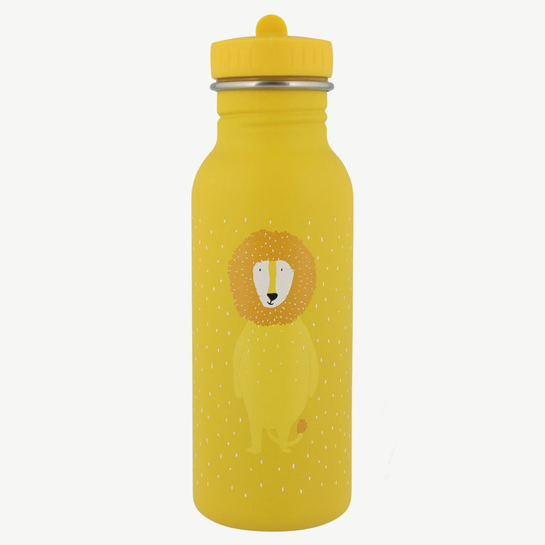 Trixie - Tierdesign Trinkflasche aus Edelstahl - 500 ml - Mr. Lion in Gelb - 5400858412133 - littlehipstar.com
