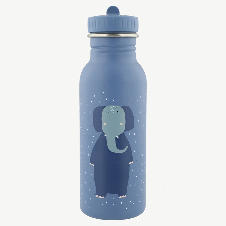 Trixie - Tierdesign Trinkflasche aus Edelstahl - 500 ml - Mrs. Elephant in Blau - 5400858412140 - littlehipstar.com
