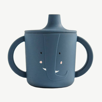 Trixie - Tierdesign Trinklerntasse aus Silikon - 1 Stück - Mr. Lion in Gelb - 5400858966322 - littlehipstar.com