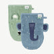 Trixie - Tierdesign Waschlappen aus Bio-Baumwolle - 2er-Set - Mr. Polar Bear & Mrs. Elephant - 5400858118417 - littlehipstar.com