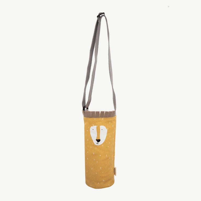 Trixie - Tierdesign Wasserabweisende Flaschentasche aus Baumwolle - Mr. Lion in Gelb - 5400858082138 - littlehipstar.com
