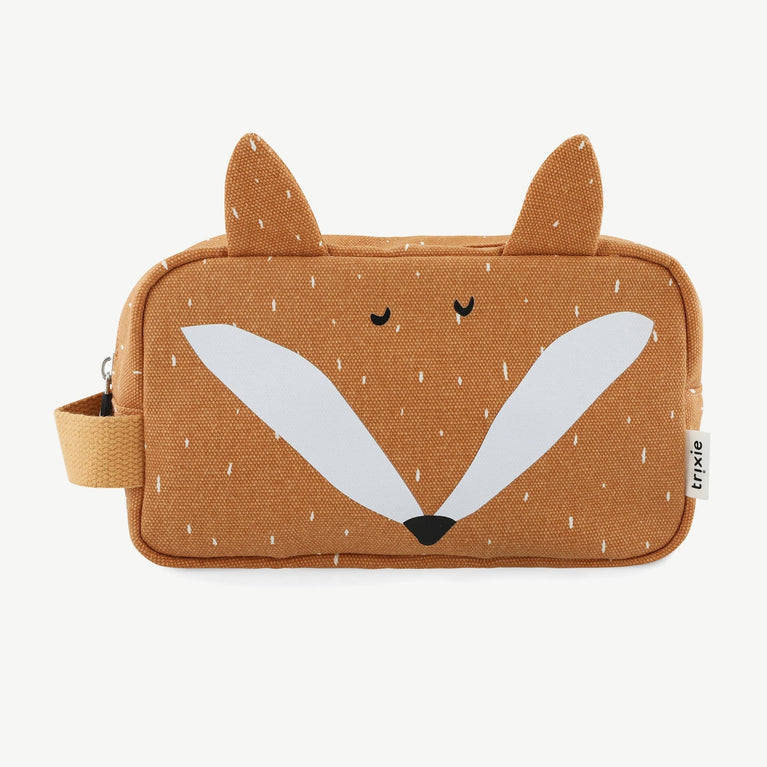 Trixie - Tierdesign Wasserabweisende Kulturtasche aus Baumwolle - Mr. Fox in Orange - 5400858212108 - littlehipstar.com