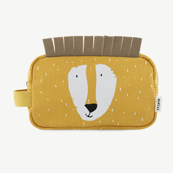 Trixie - Tierdesign Wasserabweisende Kulturtasche aus Baumwolle - Mr. Lion in Gelb - 5400858212139 - littlehipstar.com