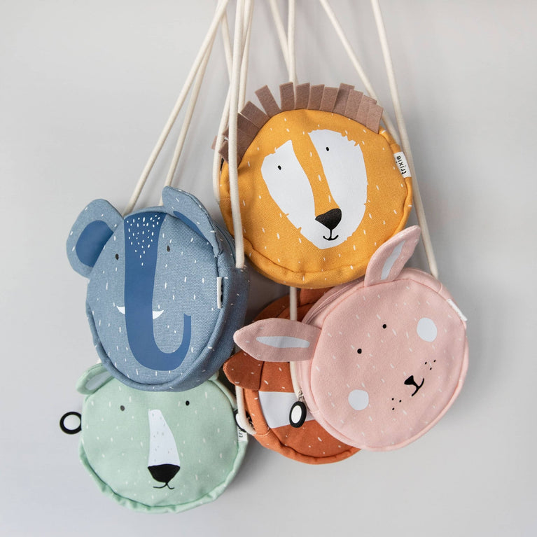 Trixie - Tierdesign Wasserabweisende Umhängetasche aus Baumwolle - Mrs. Rabbit in Rosa - 5400858742179 - littlehipstar.com