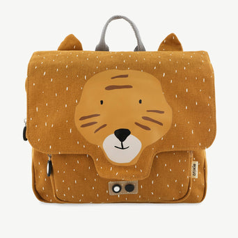 Trixie - Tierdesign Wasserabweisende Vorschultasche aus Bio-Baumwolle - Mrs. Hedgehog in Grau - 5420047912114 - littlehipstar.com